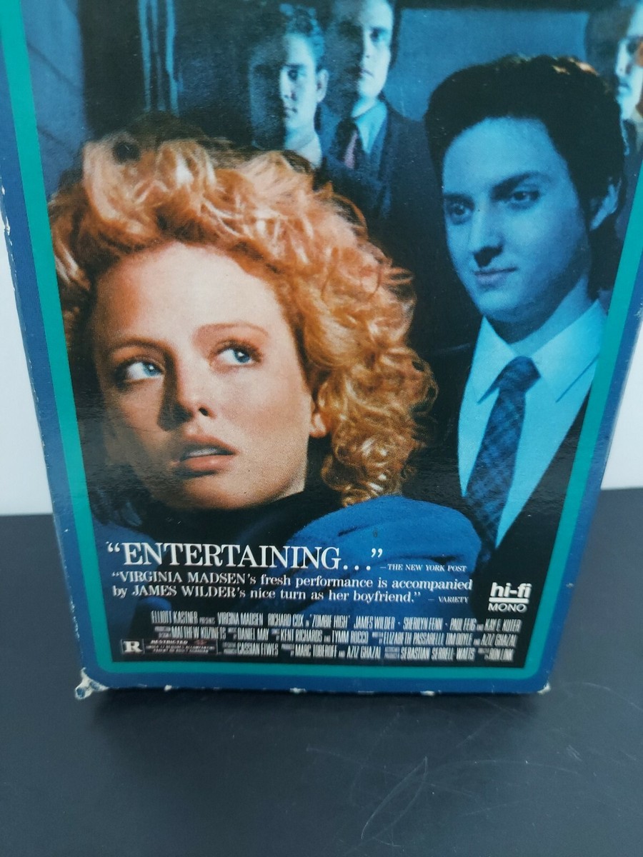 Zombie High VHS Horror Comedy Slipcase Virginia Madsen Sherilyn