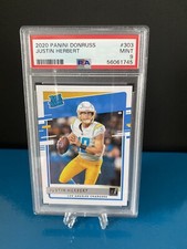 2020 Donruss Rated Rookie Justin Herbert #303 - LA Chargers PSA 9