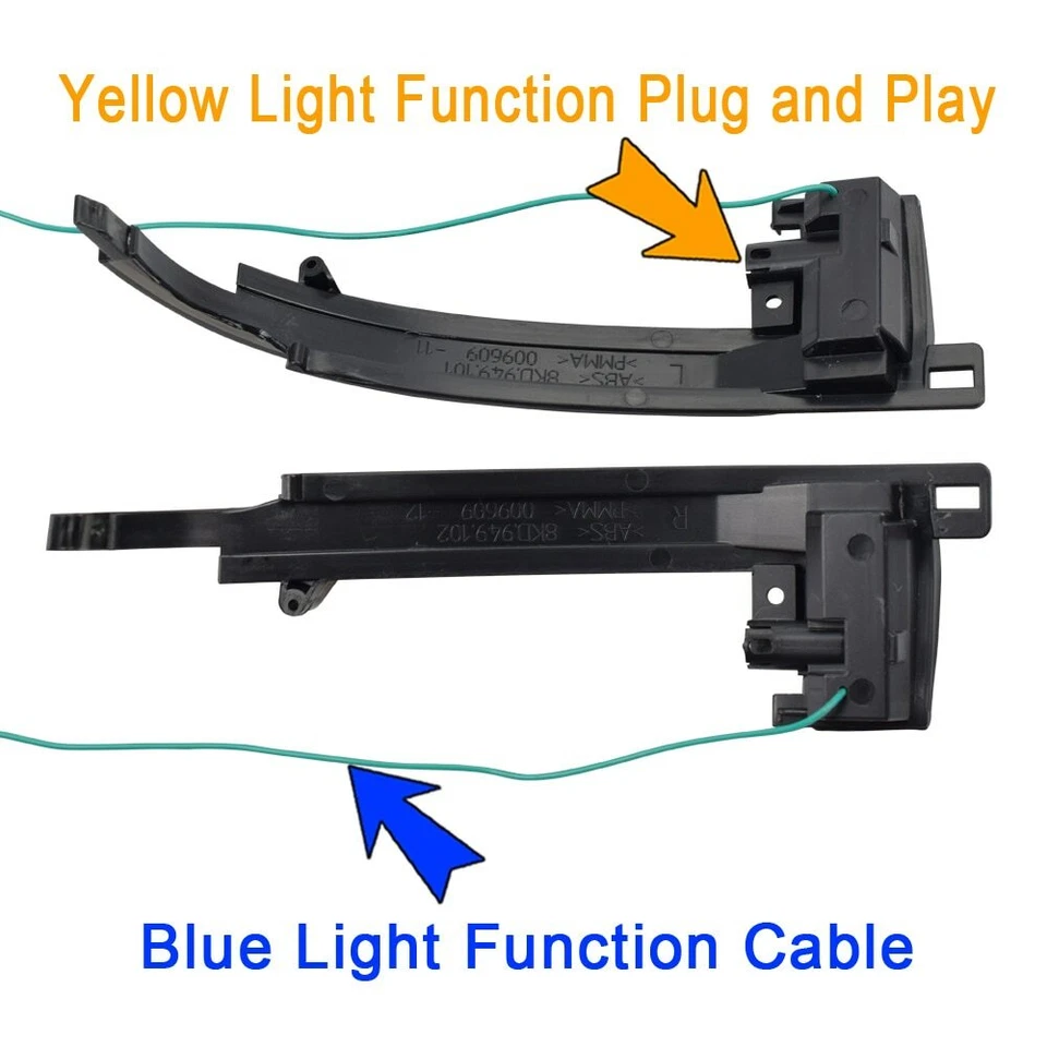 Luz intermitente de espejo retrovisor lateral con señal de giro dinámica 2 piezas para Audi A3 8P B8.5 B8 S5 RS5 Foto 3 de 4