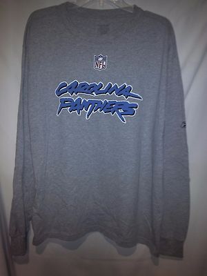 Carolina Panthers Reebok 4XLarge Gray Sideline LS T-Shirt NWT NFL Newton Olsen