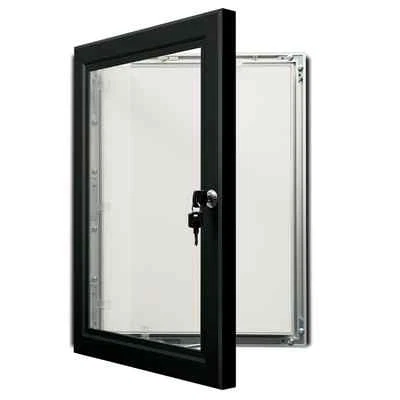 A1A2 Black Outdoor Lockable Display Case Box Poster Menu Holder Notice Board
