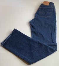 Vintage 70  s 501 Levi  s Jeans Button Fly 31x36 Msr 29x33 Made In USA Dark Blue