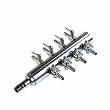 8 Outlet Commerical Air Pump Adjustable Metal Divider Air Splitter  Valves