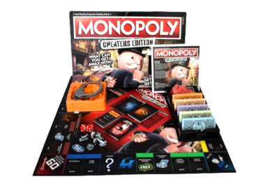 Monopoly Cheaters Edition Board Game Hasbro Hazel the Cat Burglar, Penguin, TRex
