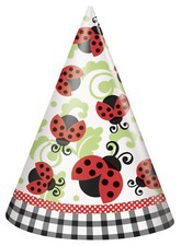 Sombreros de fiesta para dama Sombreros de fiesta Niñas Fiesta de cumpleaños Ladybug Sombreros 8ct