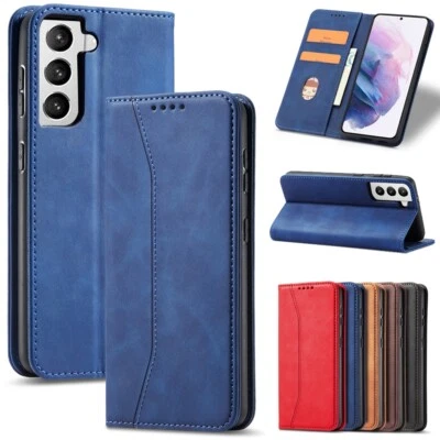 PU LEDER HANDYHÜLLE MAGNET ETUI CASE SCHUTZ HÜLLE WALLET FLIP BOOK HANDYTASCHE - Bild 1 von 4