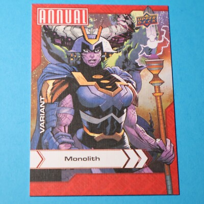 2022-23 Upper Deck Marvel Annual #60 Monolith Canvas Variant