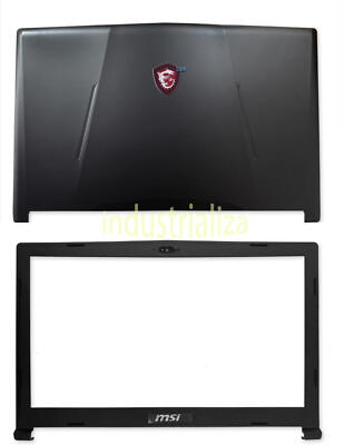 1PC laptop LCD Back Cover & LCD Front BezeL For MSI GL63 MS-16P4 Leopard 8RE