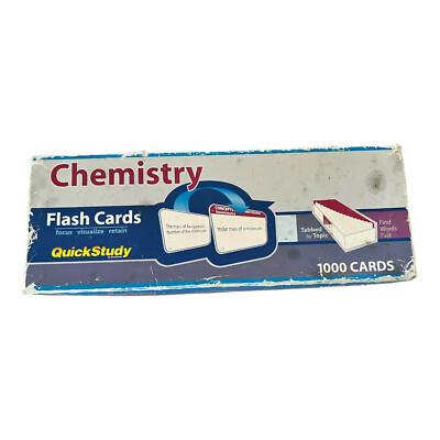 SparkNotes Chemistry Flash Cards - EUC - 1000 Cards - Quick Study