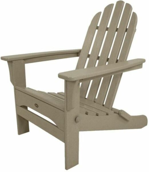 trex outdoor cape cod plastic folding adirondack chair for