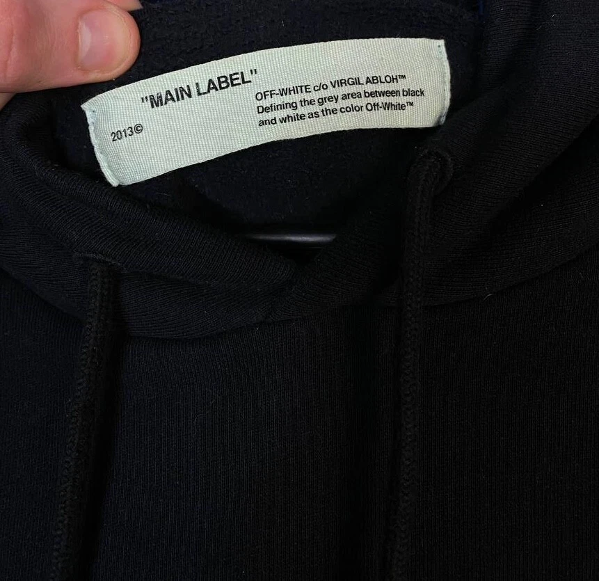 Felpa con cappuccio Off White Watches Over Melting The Clock taglia XL