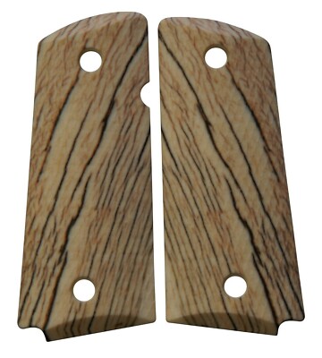 Rio Grande Custom Grips Viper Faux Snake Skin Design For Compact/Officer 1911 - .45 ACP (Brown Polymer)