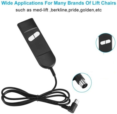 Okin Limoss Ashely 2 Button 5p Lift Chair Power Recliner Hand Controller Remote