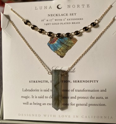 Luna Norte Labradorite~14KTBrass Plated 