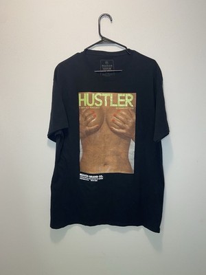 Reason Hustler Mens Black Graphic Print Tee Size Large