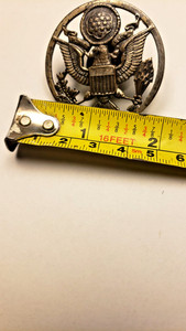 US Military Air Force USAF Enlisted Dress Hat Cap Eagle Screw Insignia Badge Pin