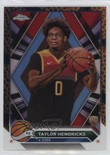 2023-24 Topps Chrome Orange Basketball Refractor Taylor Hendricks #147 0l1