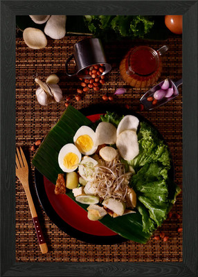 Asian Food Framed Wall Art Poster Canvas Print Picture