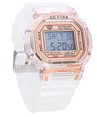  Activa Retro X Invicta Men's Digital Watch - 44.5mm. Transparent ACW424-006 