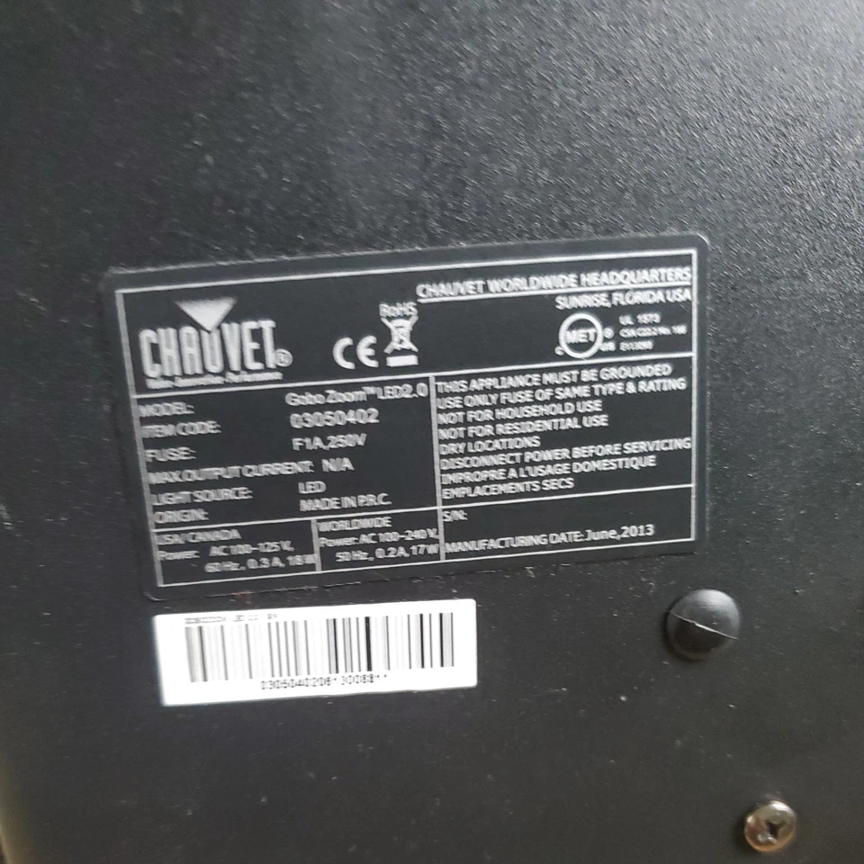 CHAUVET PROFESSIONAL Gobo Zoom LED 2.0 with GOBOS - Image 4 of 4