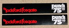 Rockford Fosgate Punch 75HD Replacement Labels