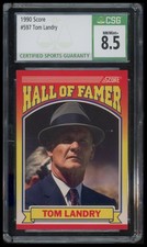 1990 Score #597 Tom Landry CSG 8.5