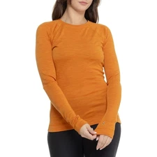 $115 SmartWool Women's Wool Base Layer Top- Marmalade Heather- XLarge - New Tags