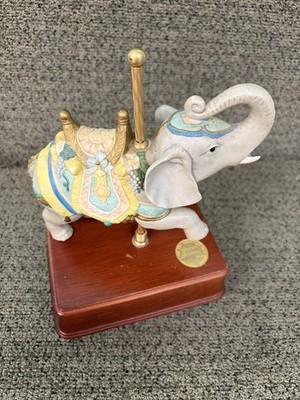 Grey Elephant Carousel Limited Edition San Francisco Music Box #2232 Of #4500