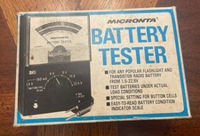 Micronta Battery Tester 22-030A Radio Shack Original Box. Tested