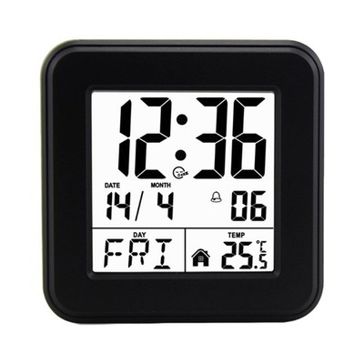 Black Silents Nightlights Alarm Clock for Kids Bedroom with Easy Touch Control