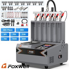 FOXWELL JT600 GDI Piezo Fuel Injector Cleaner Tester Ultrasonic Cleaning Machine