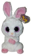NM* Ty Beanie Boos CARROTS the White Bunny Rabbit 6" NMWMT Stuffed Animal Toy
