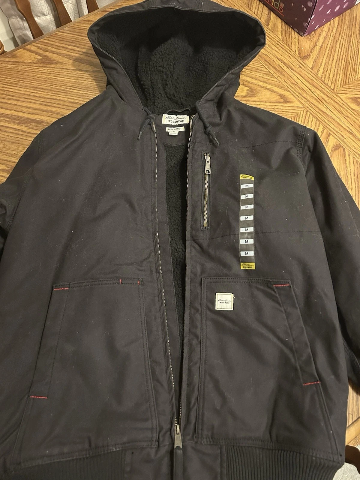 Eddie Bauer Workwear Foreman Fit Thinsulate Hooded Jacket Men's Size M New