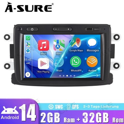 Android 15 Autoradio GPS Für Renault Dacia Duster Sandero Lodgy 64G Carplay WIFI