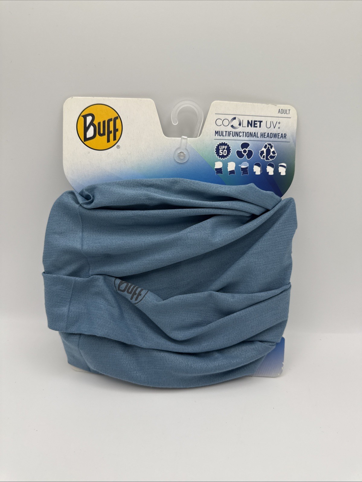 Buff CoolNet UV+ Adult Multifunctional Gaiter UPF 50 Ultra Four Way Stretch Blue