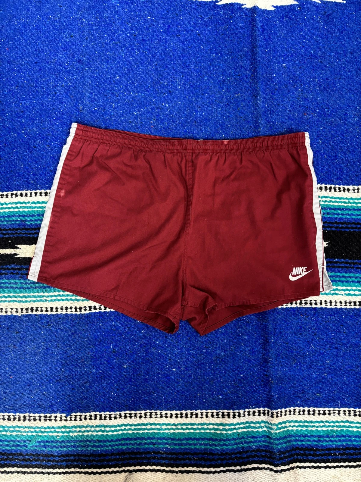 Vintage Nike Running Shorts Mens XL Red Sprinter Track Split Leg 80s 90s