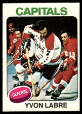 1975-76 O-Pee-Chee Vintage Hockey Yvon Labre #61 VIEW SCAN