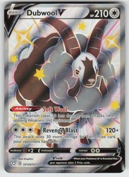 Dubwool V SV120/SV122 Shining Fates Shiny Vault Holo Rare