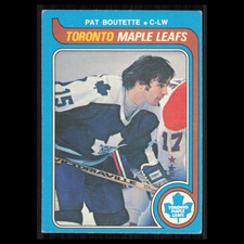 Pat Boutette #319 1979 O-Pee-Chee Toronto Maple Leafs Hockey Card NHL EX