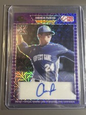2021 Leaf Metal Pro Set Purple Mojo Refractor  Andrew Painter AUTO 4/10
