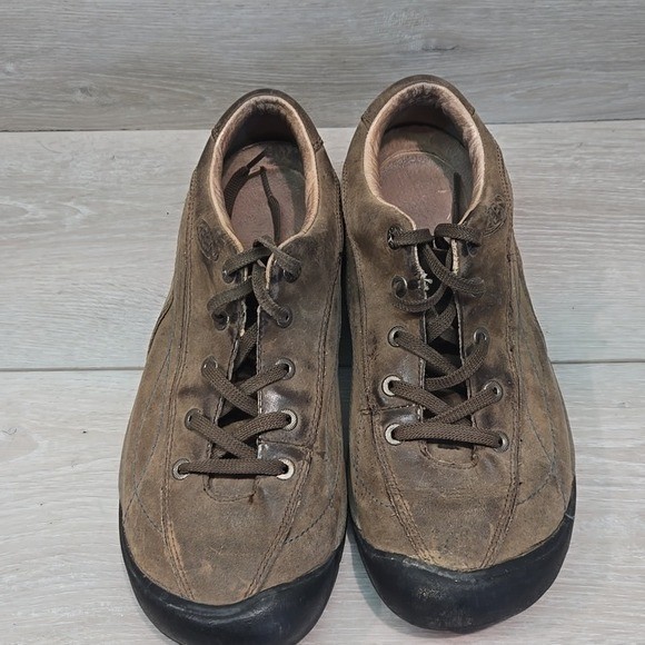 Scarpe sneakers casual KEEN donna pelle outdoor marrone taglia 10