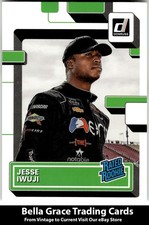 2023 Donruss Racing Jesse Iwuji #27 Jesse Iwuji Racing Lime Green Rookie NASCAR
