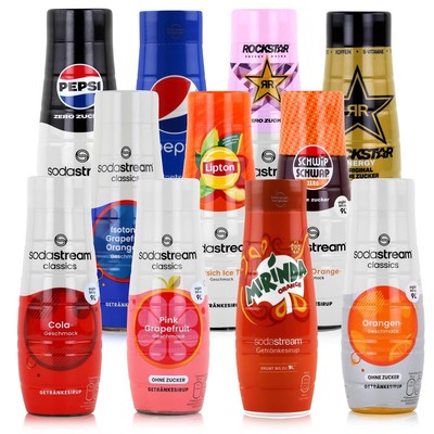 Sodastream Sirup Getränkesirup Softdrink Cola Pepsi 7up Mirinda Rockstar Energy