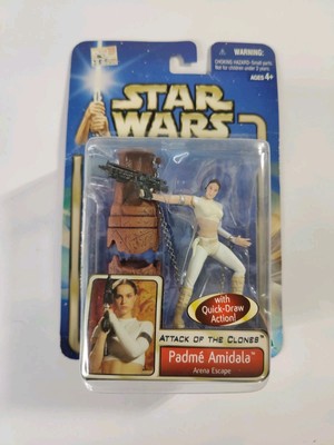 Star Wars Padmé Amidala Arena Escape AOTC 2002 Hasbro Figure   Quick Draw