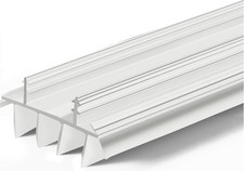 Vinyl Under Door Seal Door Bottom with Fins for Exterior Doors Weather Stripp...