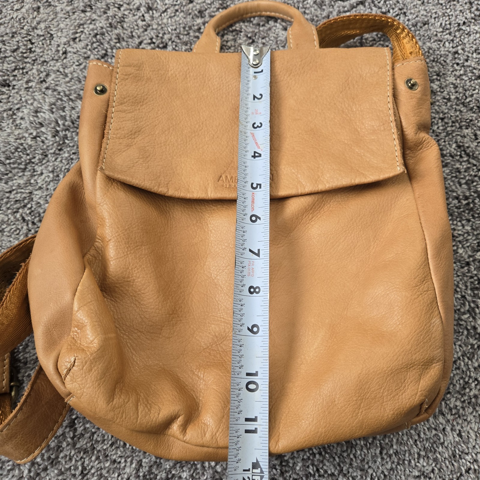 AMERICAN LEATHER CO Liberty Mini Backpack Brown Buttery Soft Leather Bag