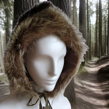 Men's Authentic Real Handmade Raccoon Fur Trapper Hat  - Lined Outoors Cold