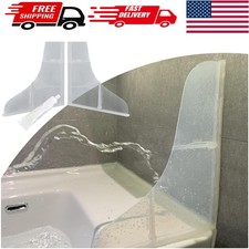 Elegant Silicone Shower Splash Guard - 2-Pack for Waterproof Bathroom Solutions