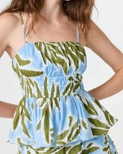 Tanya Taylor Polina Top Horizon Blue Multi