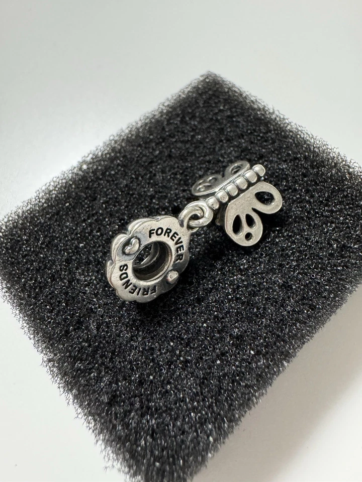 Pandora Charm Anhänger Friends Forever Butterfly 790531 925 Sterling Silber - Bild 3 von 4